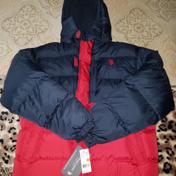 men's polo bubble jacket